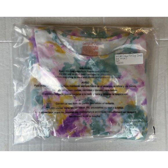 Cat & Jack Cream Tie Dye Dress - Picture 9 of 9